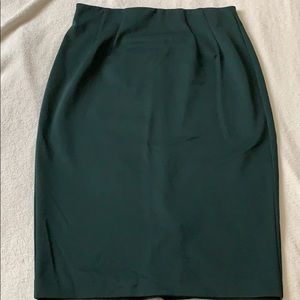 Dark green Sz 12 spandex Lane Bryant pencil skirt
